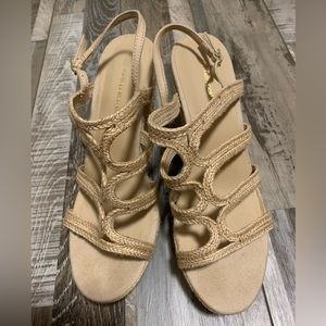 Metropolitan View Roped Wedges Sandals Size:8